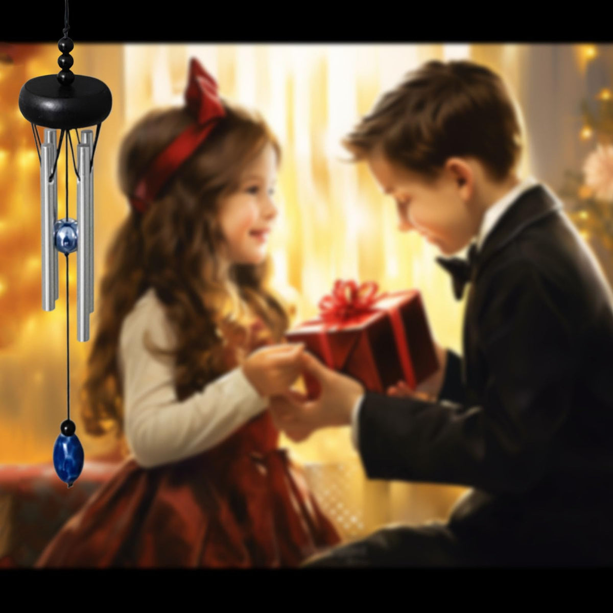 QIPAN wind chimes feature beech wood for durable, lasting beauty.