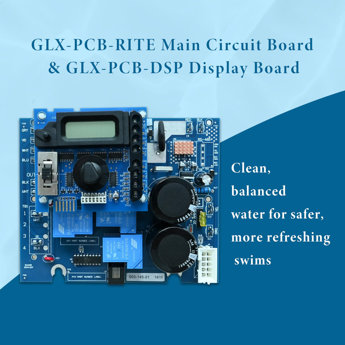 QIQIBABA GLX-PCB-RITE kit components laid out for straightforward setup.