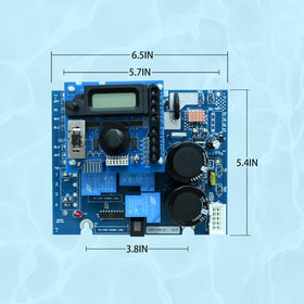 QIQIBABA GLX-PCB-RITE main board back view with connectors for easy DIY repair.