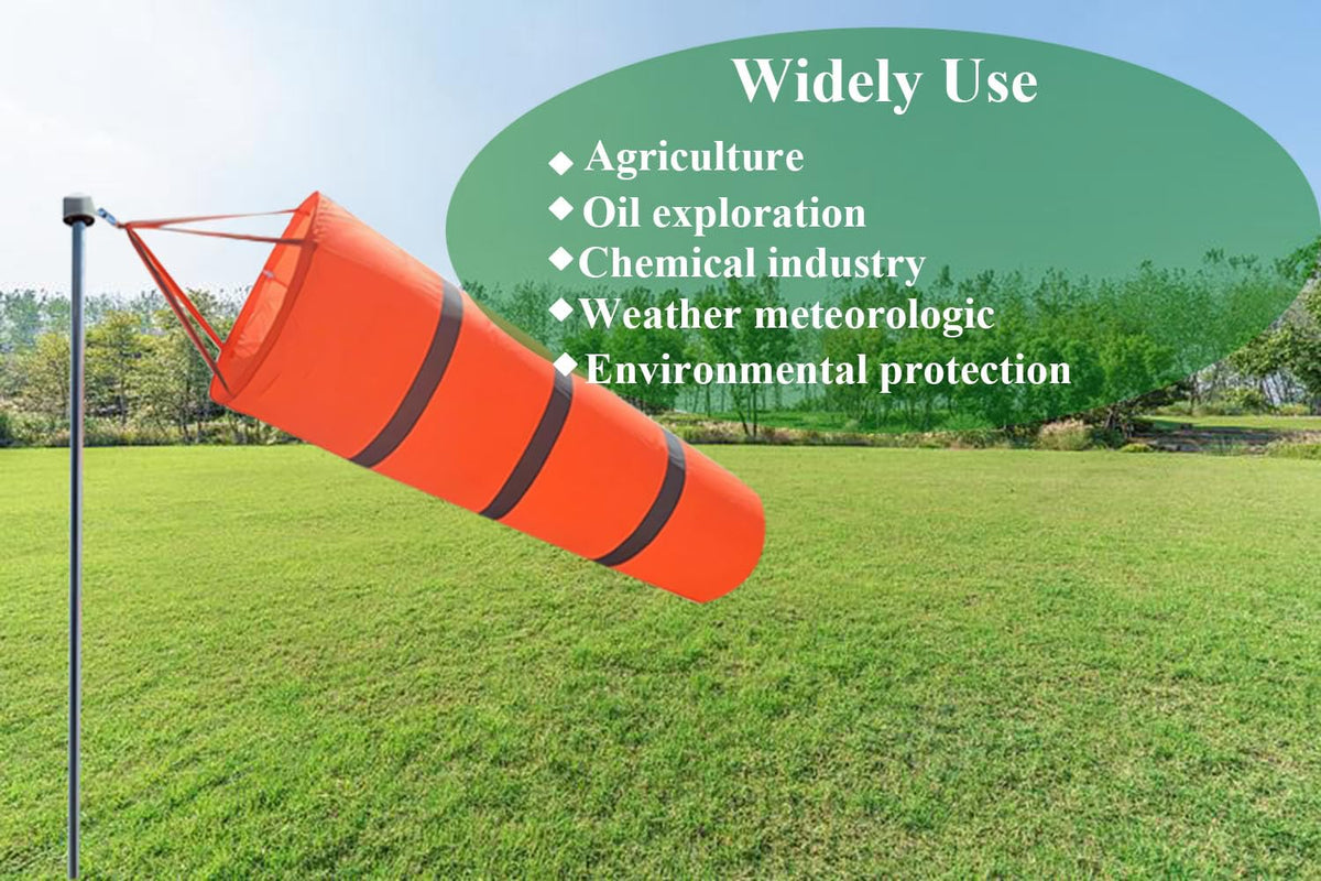 Qishi airport windsock easy installation in industrial setting