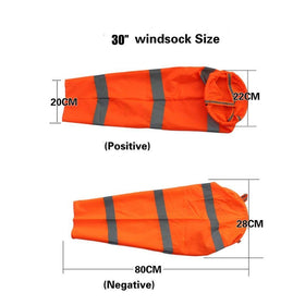 Qishi windsock rip-stop nylon with reflective belt for night visibility
