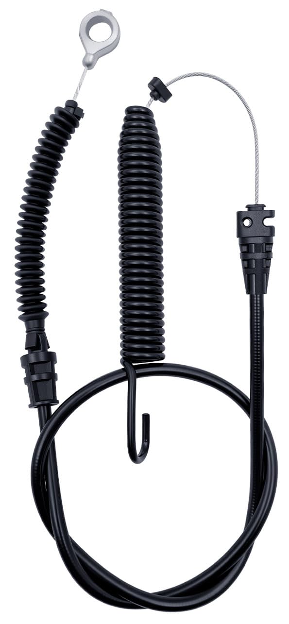 Qissiq deck engagement cable eye-end view for reliable mower deck engagement.
