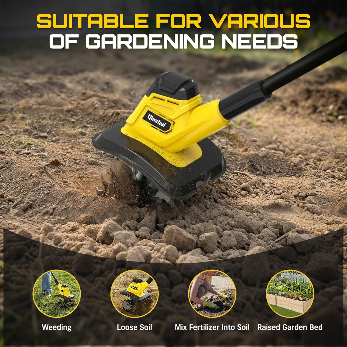 Qiushui removable blades for quick cleaning and maintenance