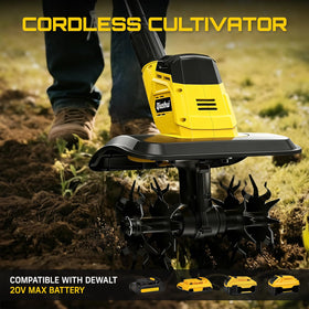 Qiushui rototiller demonstrating a 360 RPM motor for steady soil cultivation