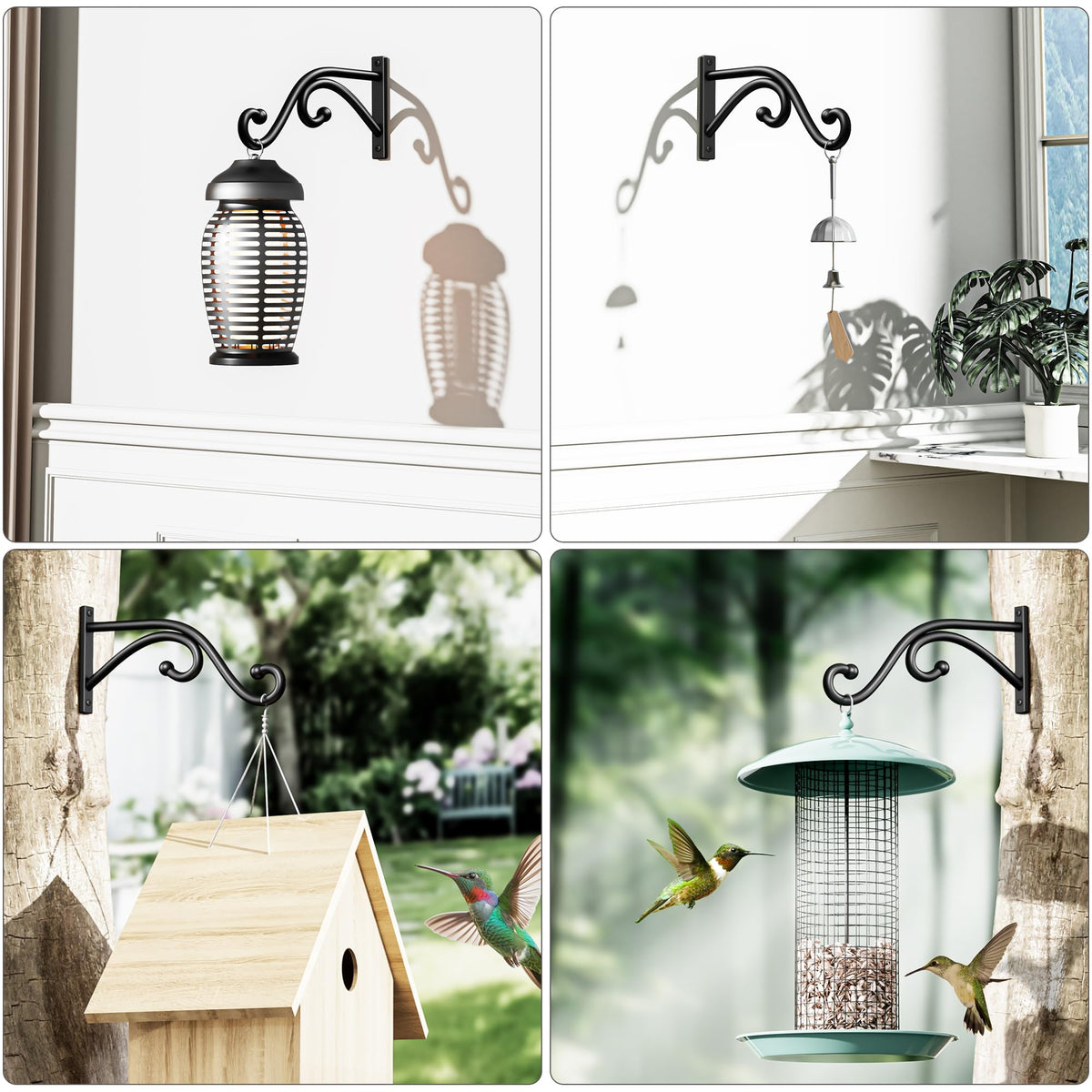 Qiuzido two-pack wall hooks with mounting hardware