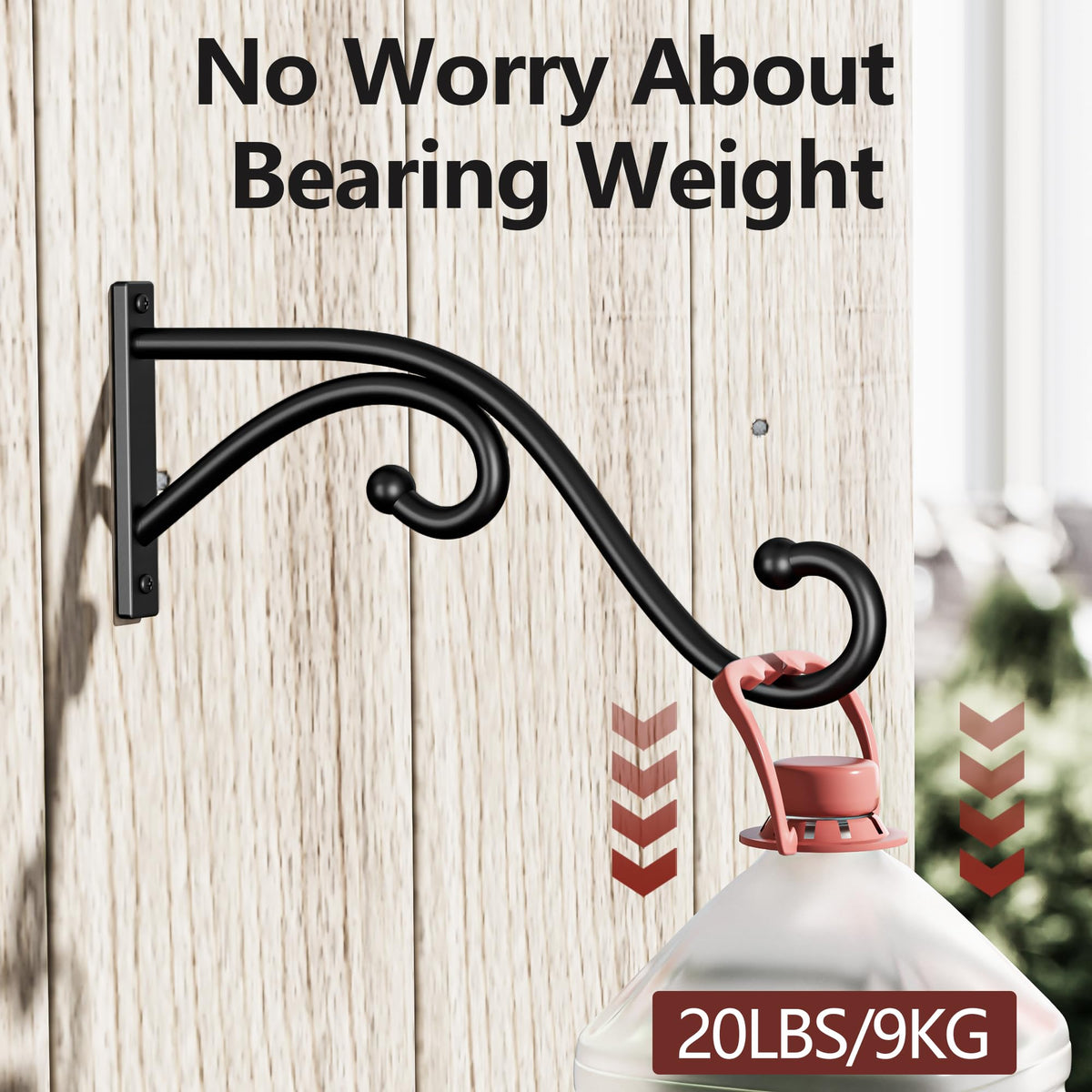 Qiuzido plant hanger for indoor outdoor use supports pots and decor.