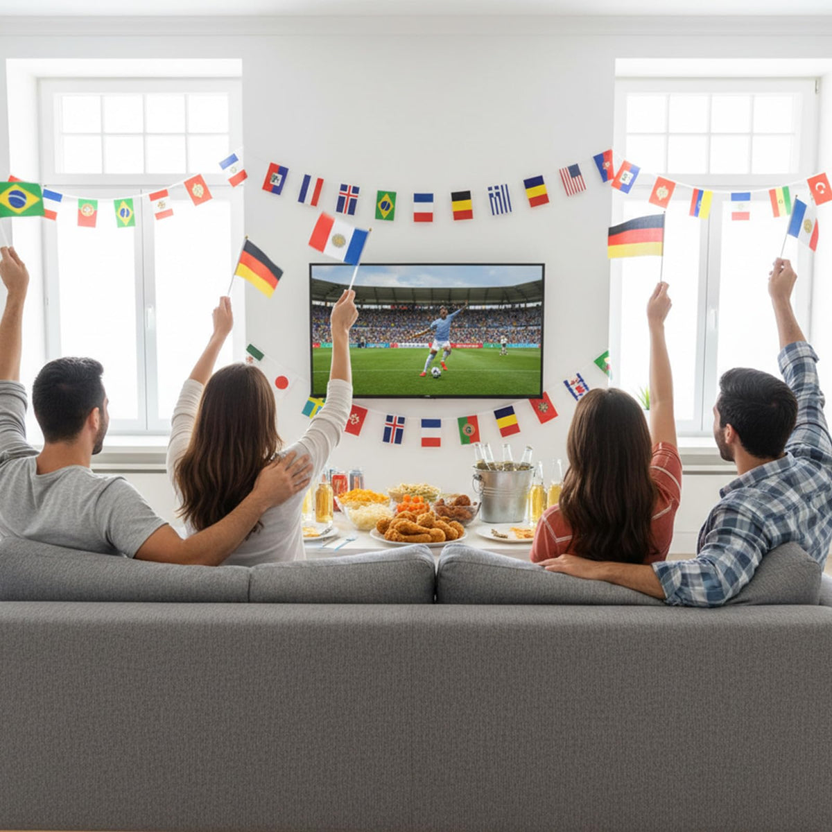 qiyeyeye international flags kit for cultural festival decorations