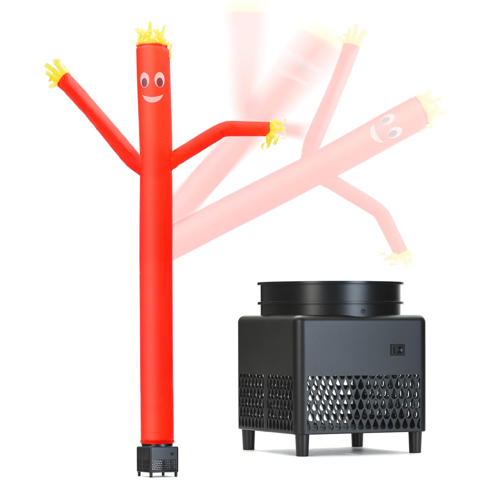 QIZRON 6ft red air tube dancer for storefront promotion