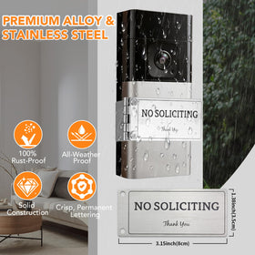 QKJCE doorbell cover weatherproof finish withstands rain and sun