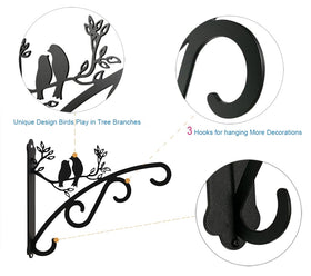 Qktxktzy pack of 2 garden brackets for versatile mounting