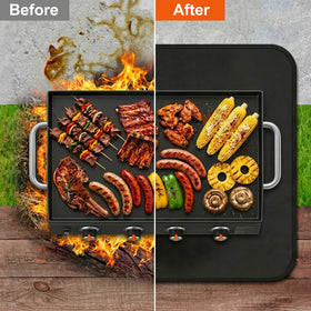 Qlazipse fire pit and grill mat in outdoor use for protection