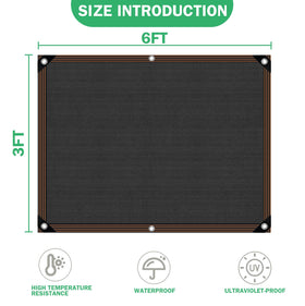 QLOFEI patio shade cloth creates privacy and cool shelter from sun