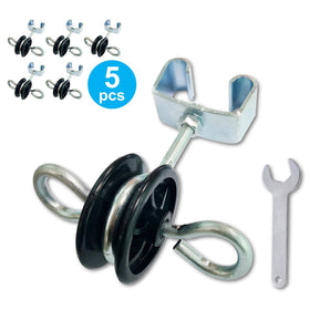 QMARK Farm screw-in T-post brackets simplify installation on steel posts.