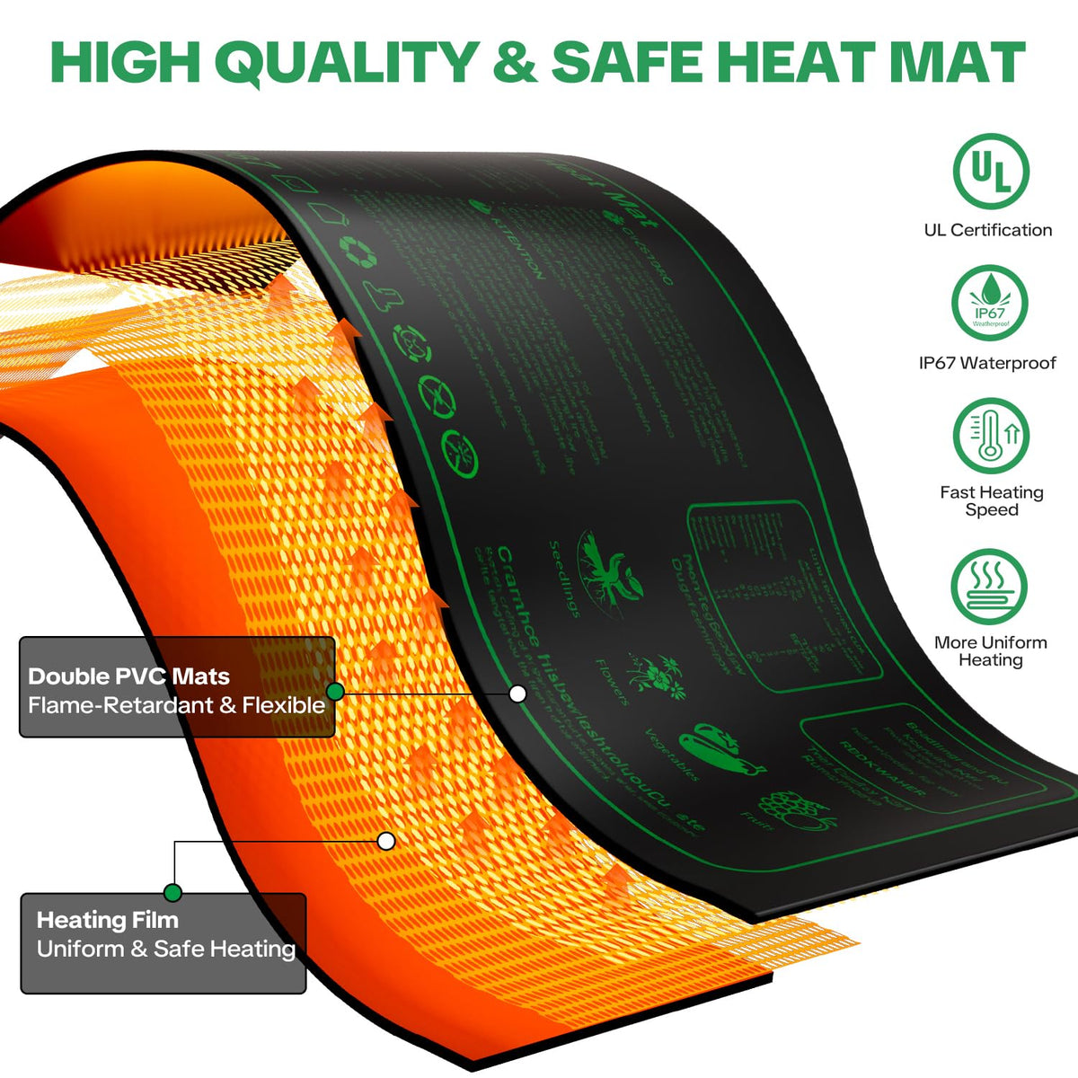 Qmioti humidity dome with adjustable vents maintains seed moisture