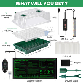 Qmioti indoor gardening setup ready for year-round seed starting