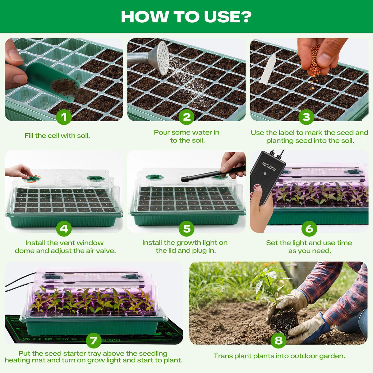 Qmioti labels and tools help organize seed starting projects