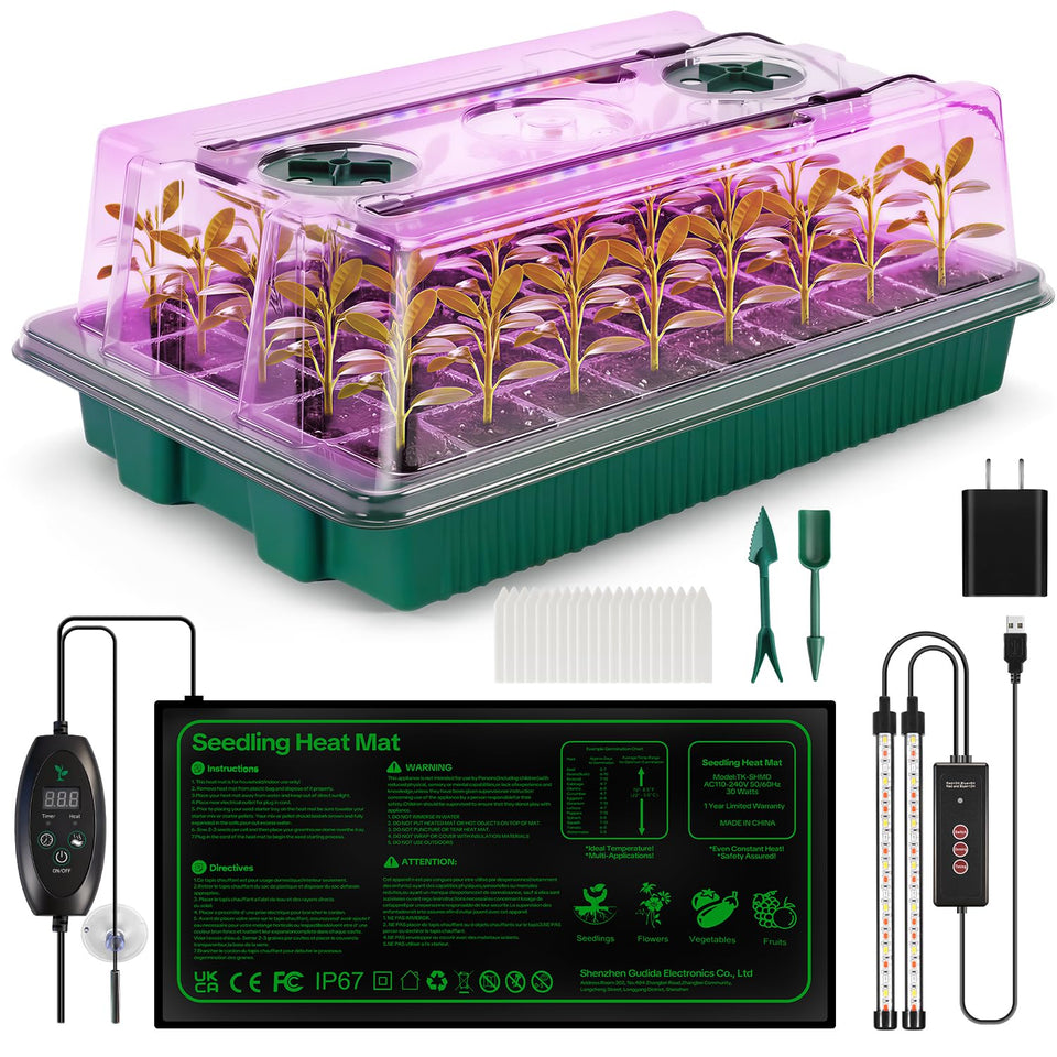 Qmioti seed starter tray 40-cell ready for reliable indoor seed germination