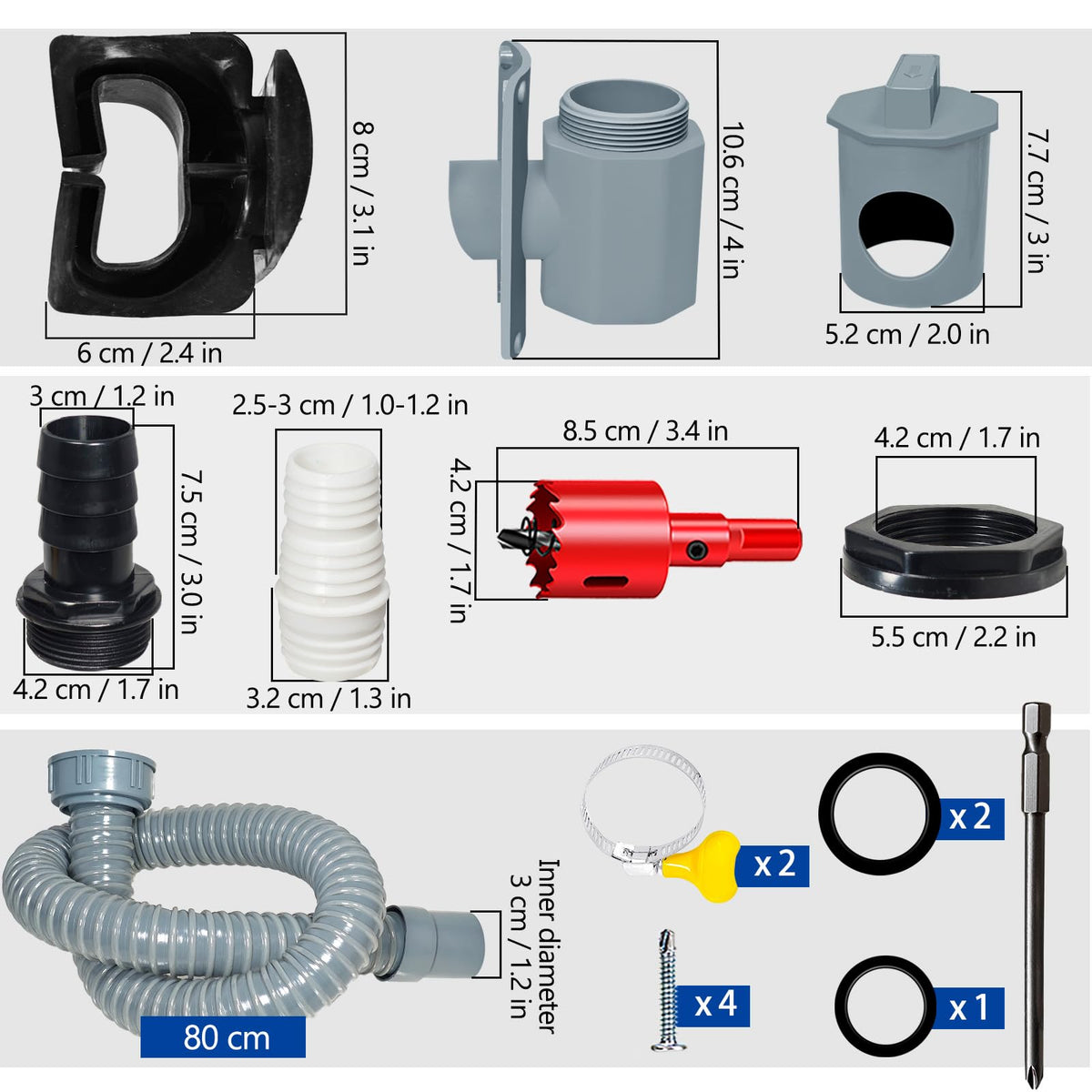 QNFANN Downspout Diverter with Hose Extension enabling flexible irrigation.