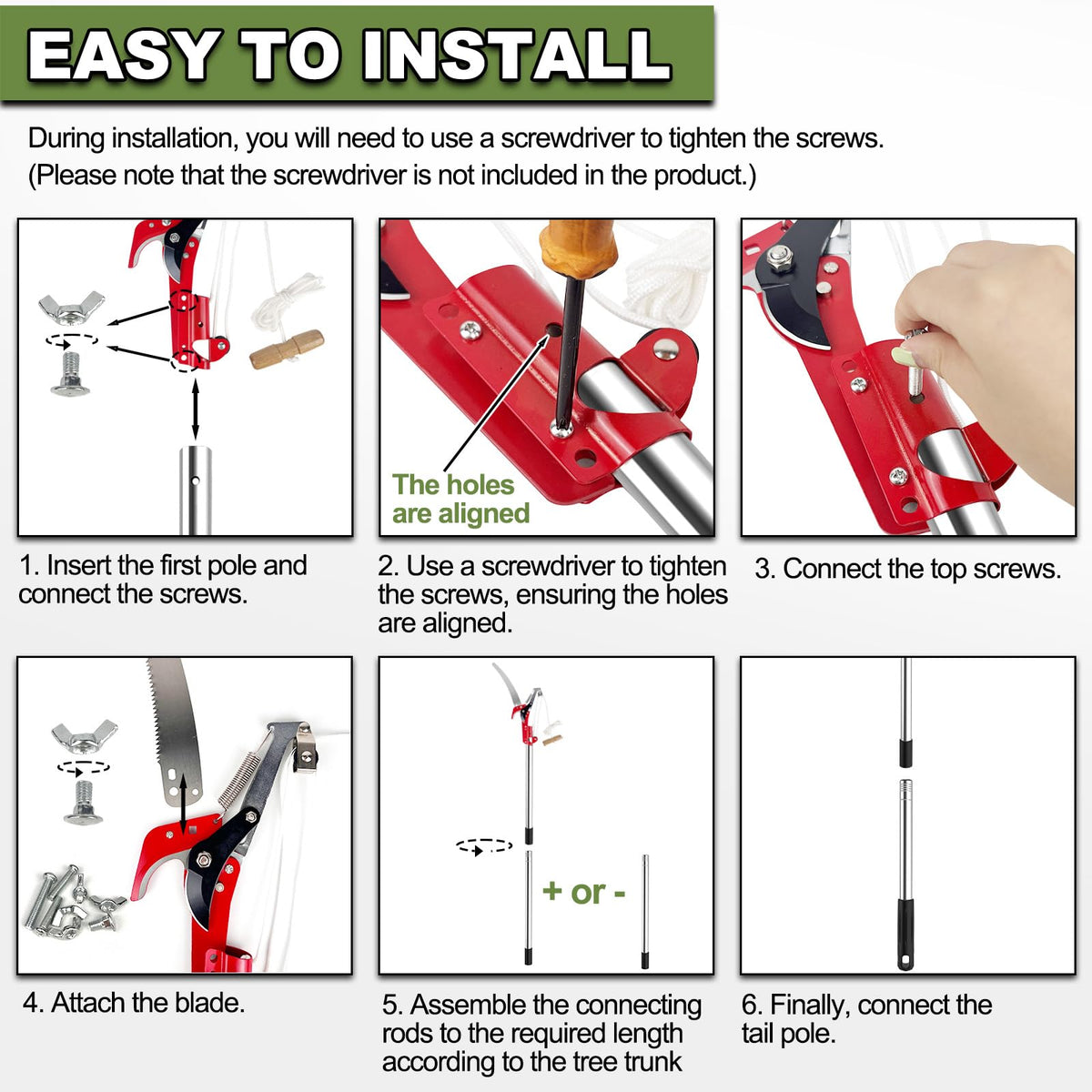 QNFANN lightweight pruning tool ideal for garden and yard tasks