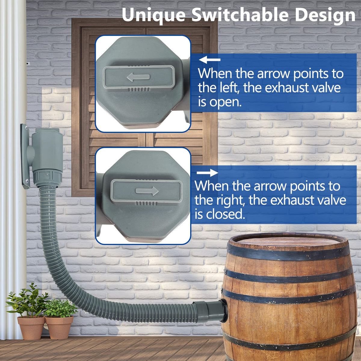 QNFANN Standard Downspout Compatibility supports easy integration.