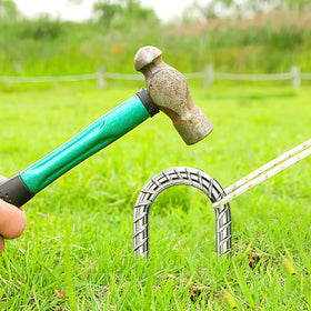 QNLONG Easy-Push-In Ground Stake enables quick, tool-free setup.