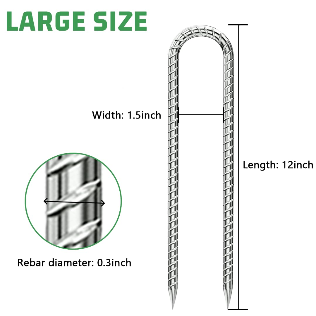 QNLONG Galvanized Anti-Rust Stake resists rust in harsh weather.