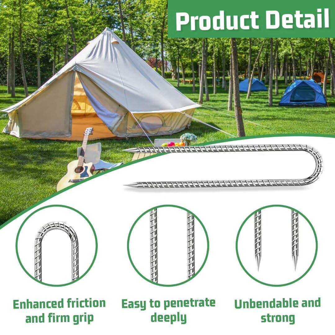 QNLONG Portable Outdoor Stake ideal for camping and gardening tasks.