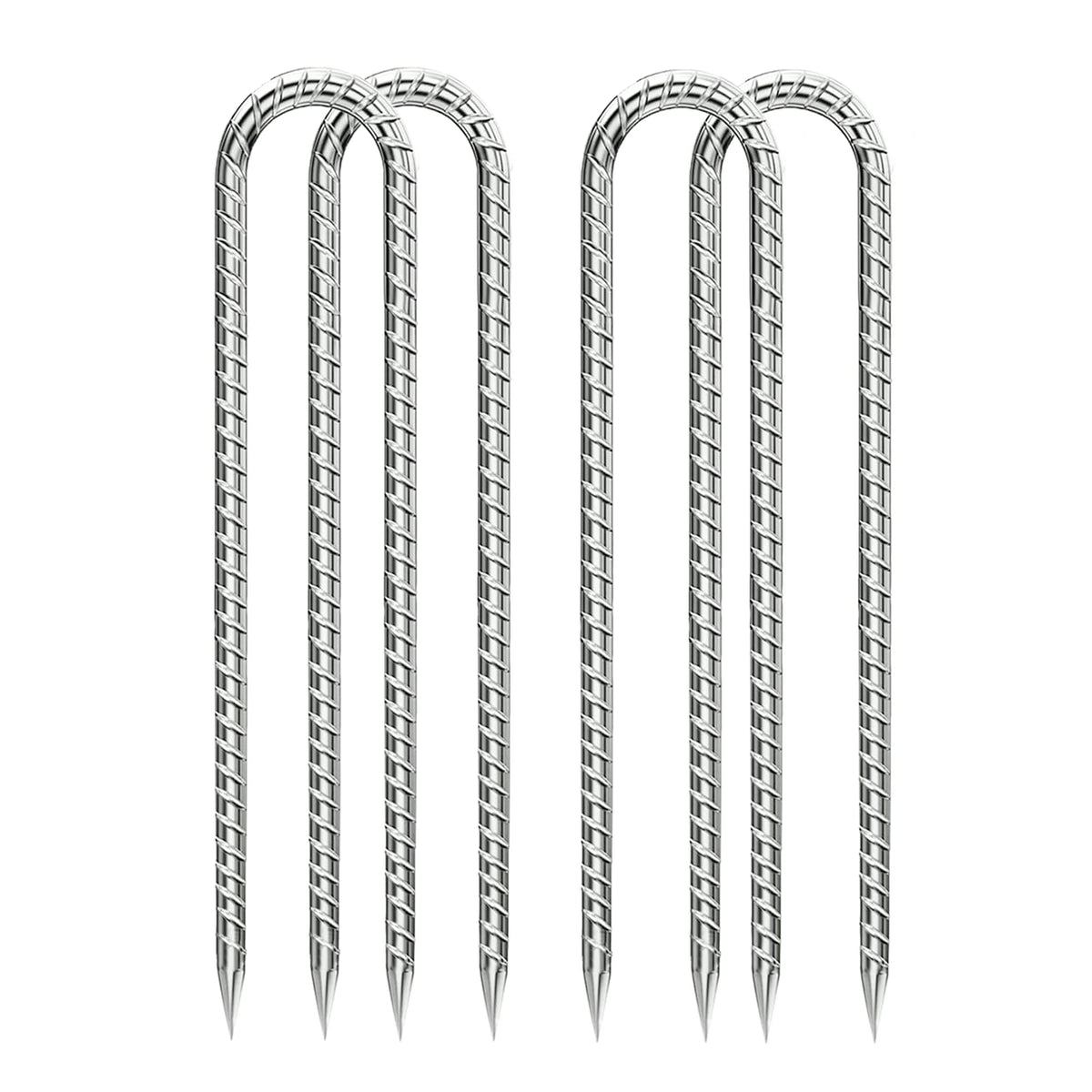 QNLONG Rebar Stake 12-Inch secures tents in windy conditions.