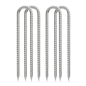 QNLONG Rebar Stake 12-Inch secures tents in windy conditions.