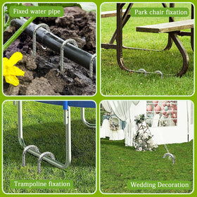QNLONG six-pack rebar stakes ready for outdoor projects
