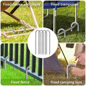 QNLONG sharp-ended nails ease ground penetration in hard soil