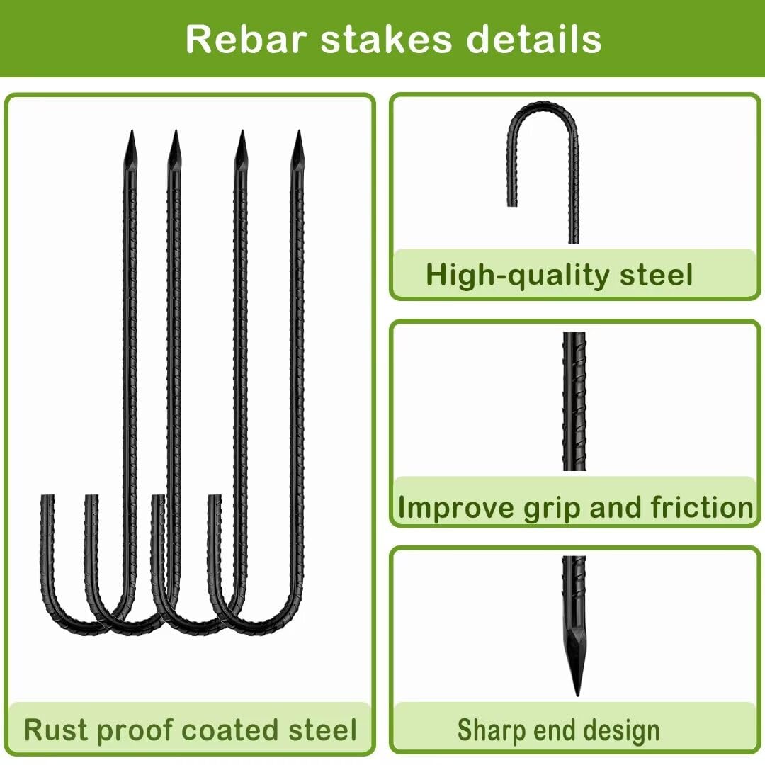 QNLONG Sturdy portable stake ideal for camping and gardening.