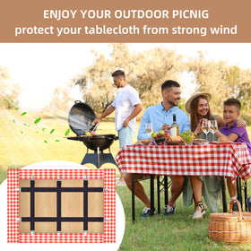 QoeCycth windproof tablecloth clip prevents slips at picnics