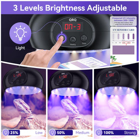 QRQ UVB/UVA lamp provides growth-friendly lighting for healthier bones and activity.