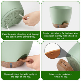 QRRICA matte-finish planter complements modern interiors