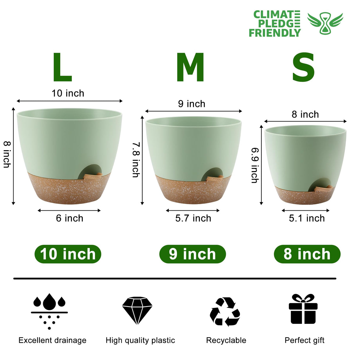 QRRICA mesh drainage holes promote healthy root drainage and prevent waterlogging
