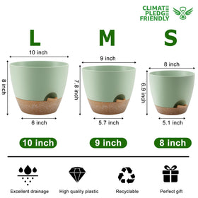 QRRICA mesh drainage holes promote healthy root drainage and prevent waterlogging
