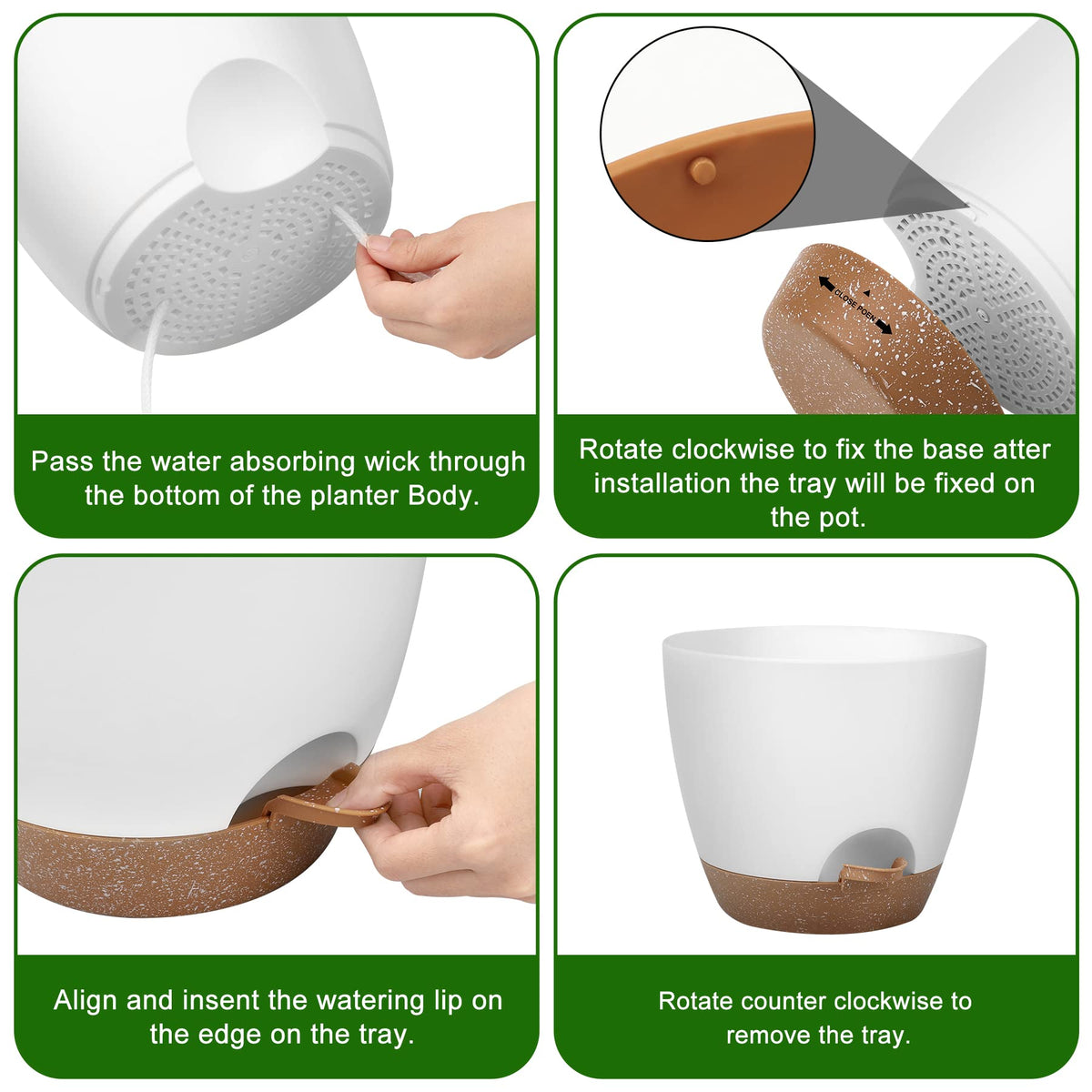 QRRICA planter with drainage holes promotes healthy soil drainage and airflow