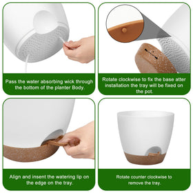QRRICA planter with drainage holes promotes healthy soil drainage and airflow