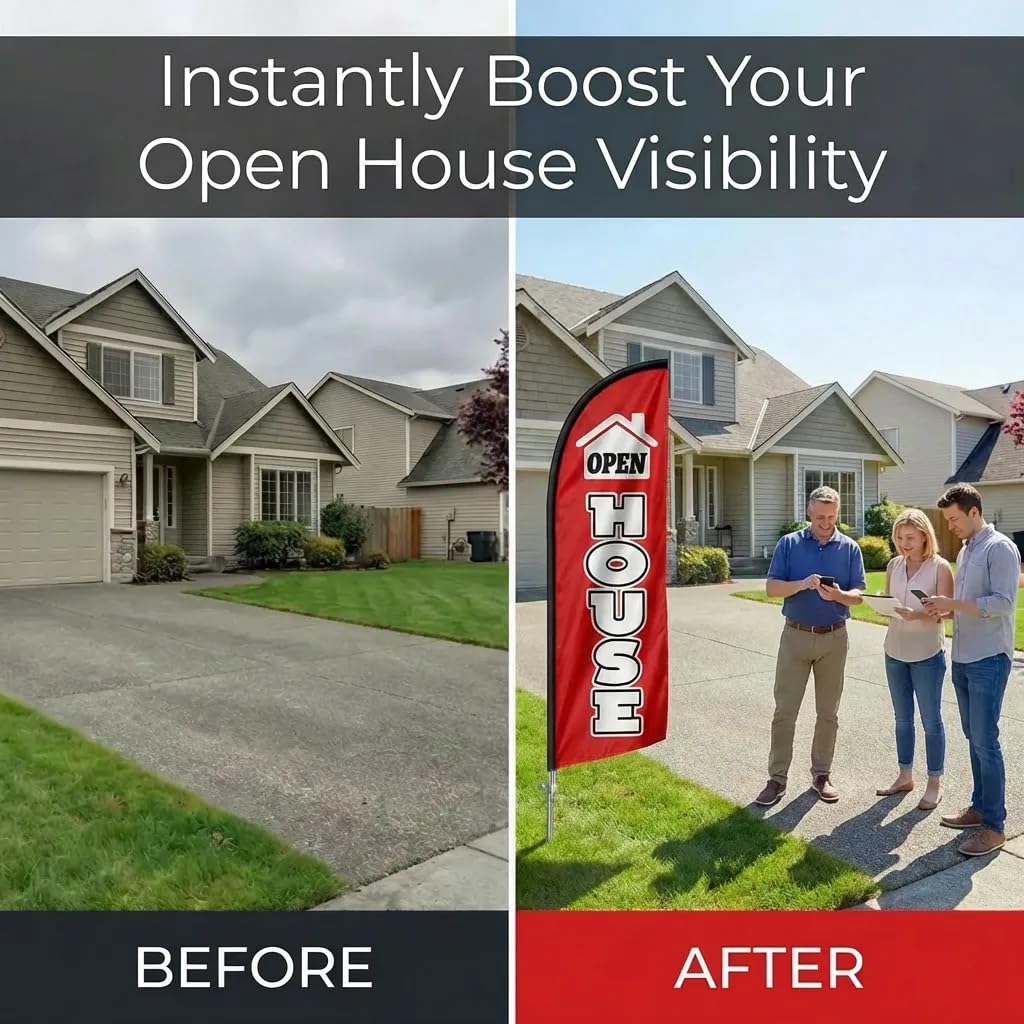 QSUM bright colored signage improves visibility even from across the street.