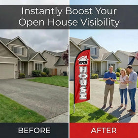 QSUM bright colored signage improves visibility even from across the street.