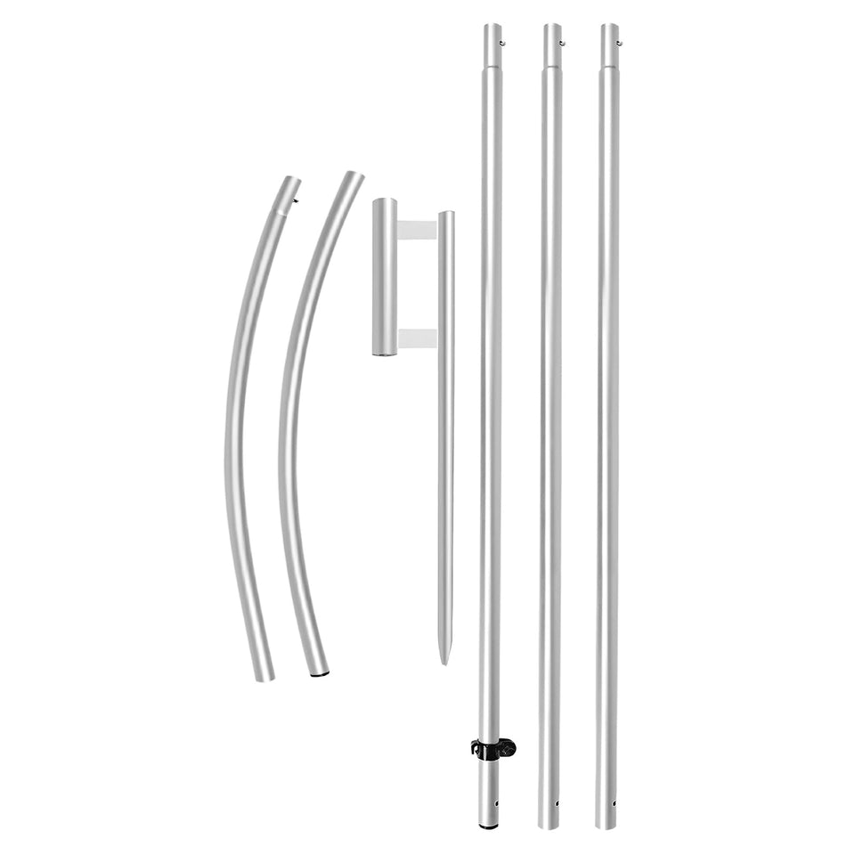QSUM Swooper flag pole kit assembly for quick outdoor setup and clear visibility