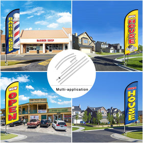QSUM fits 11 ft feather flags for versatile advertising