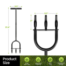 Qsxou heavy-duty metal frame designed for durable lawn use