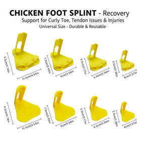 Qtaikong yellow PETG splints are lightweight and sturdy for daily use