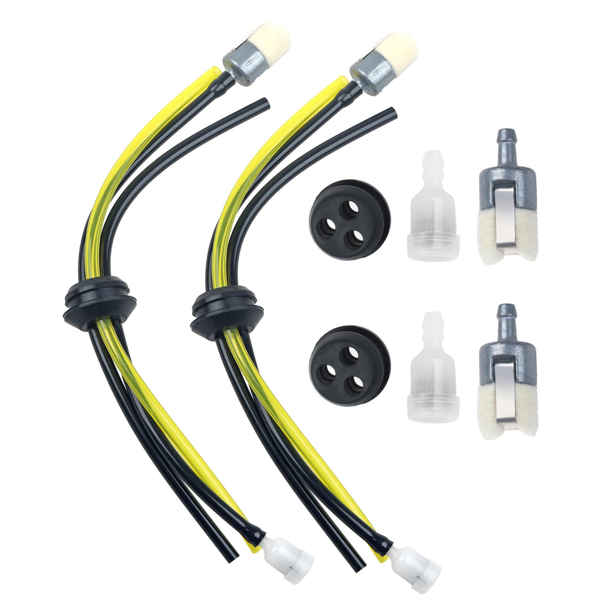 Qtcial Repower fuel line kit contents for Echo trimmers maintenance.