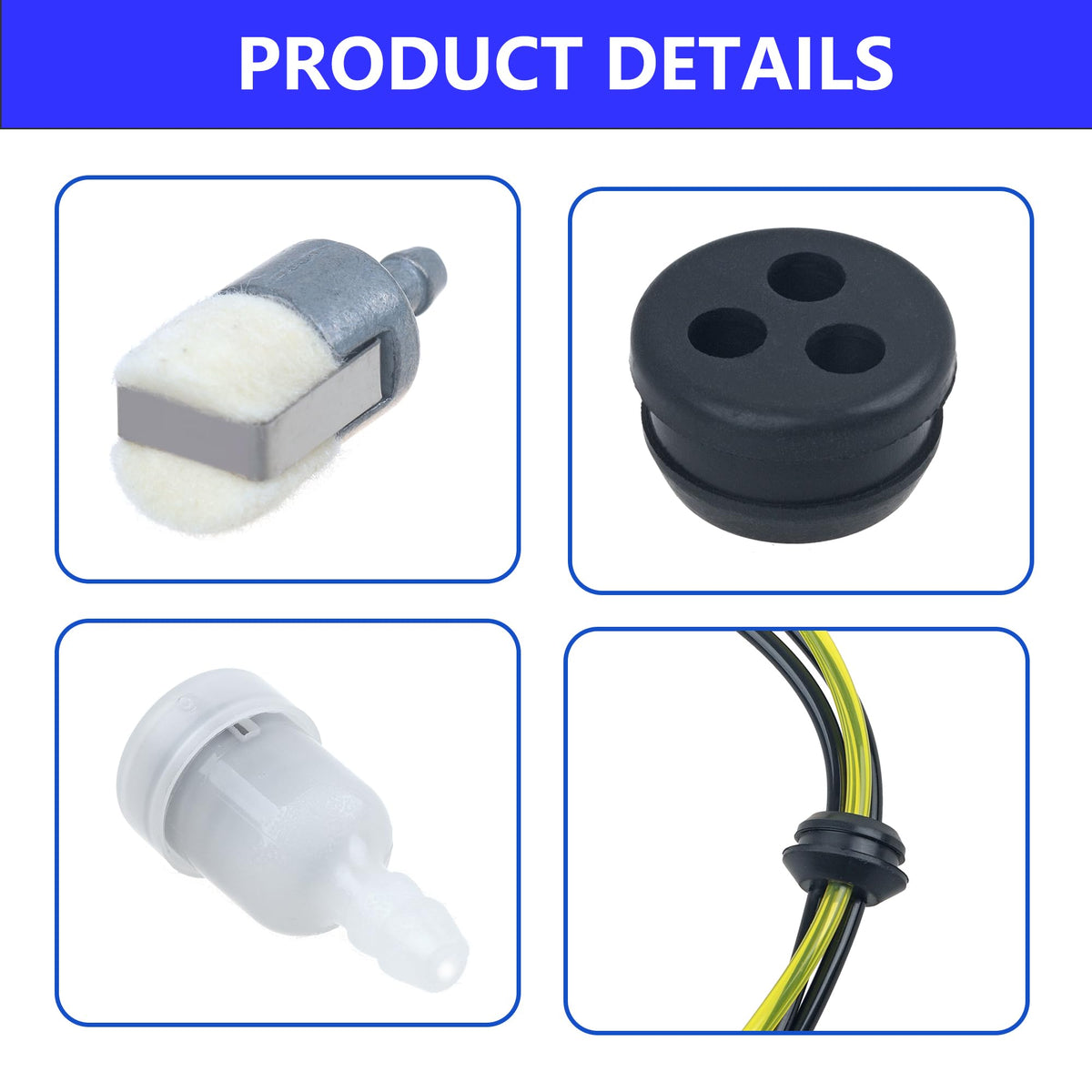 Qtcial Repower fuel vent component supports smooth airflow.