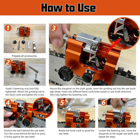 QTG portable design allows sharpening on site without batteries