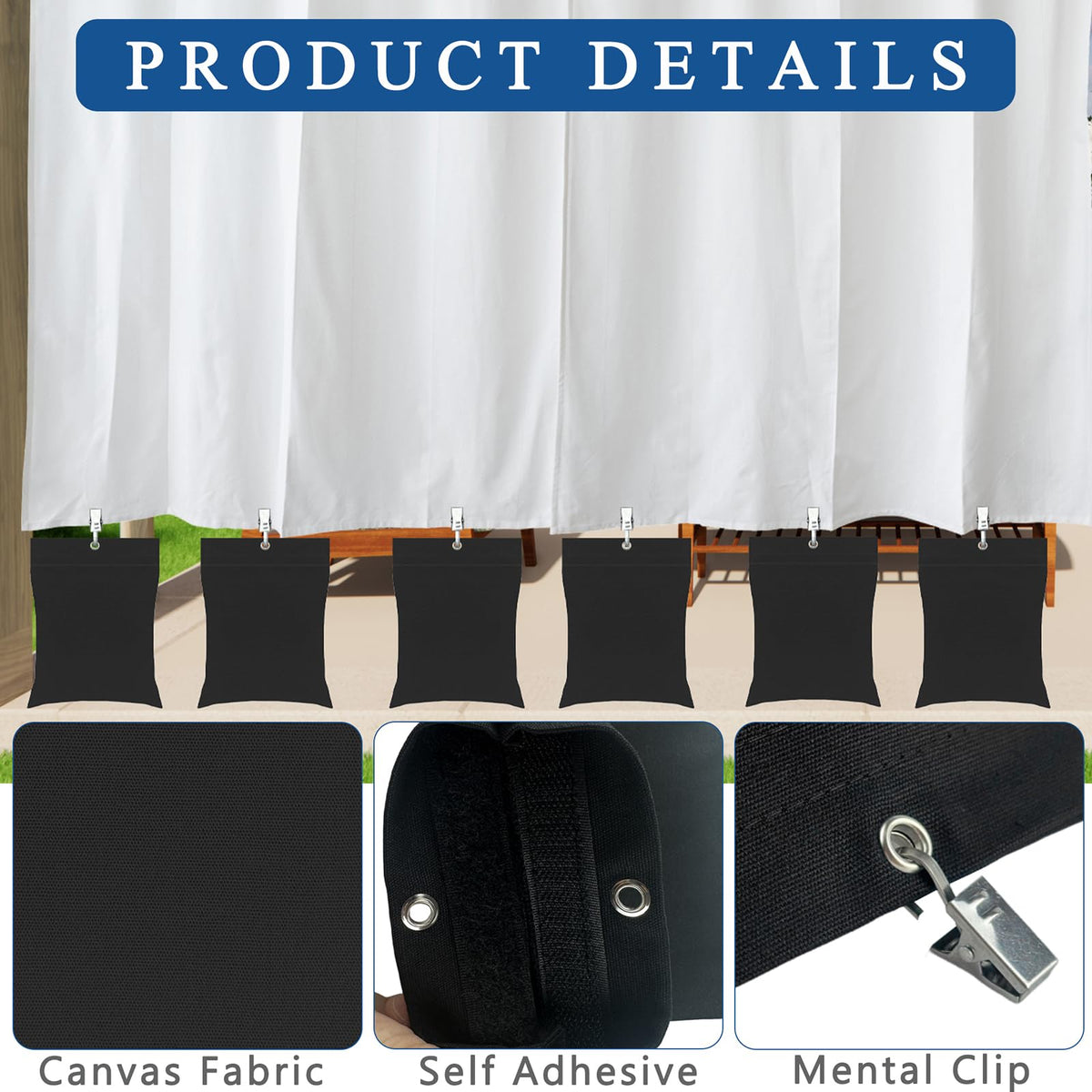 QTRQTR sealed bag weights keep padding contained and reusable