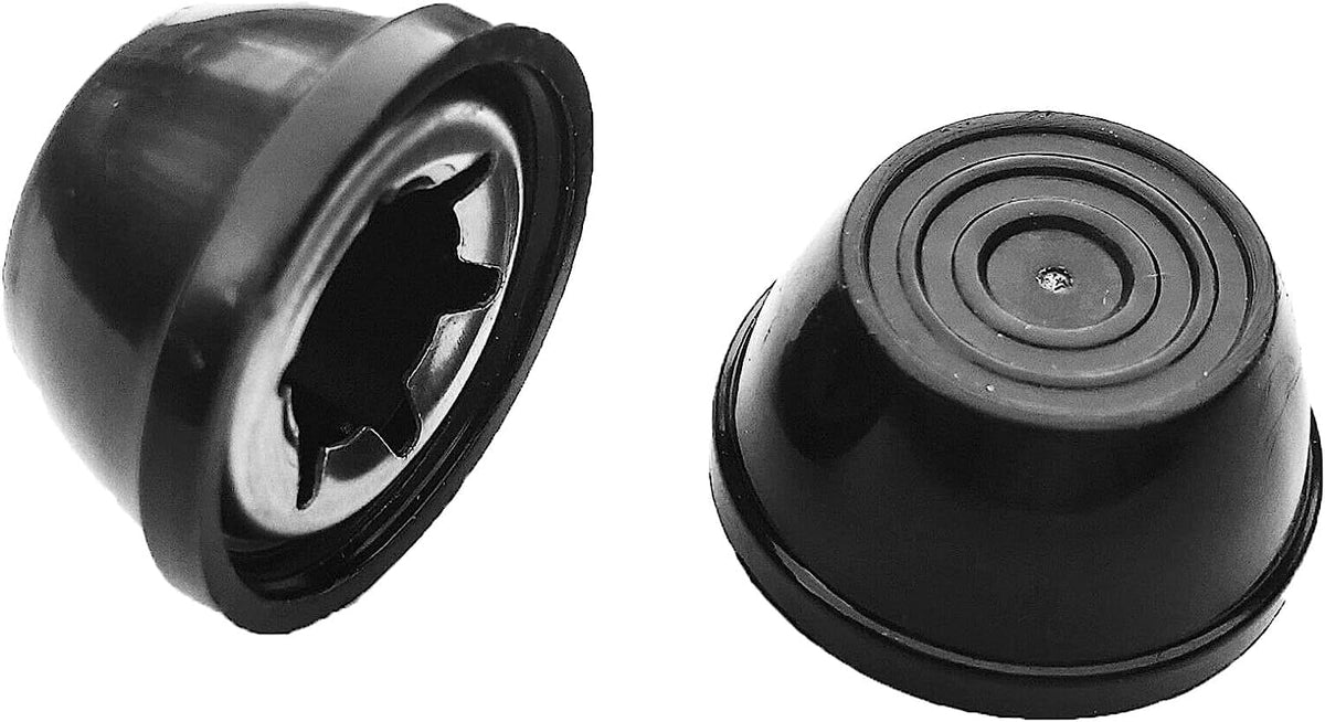 Quadrapoint hub cap replacement for Weber kettle with 3/8 inch axle, 2-pack